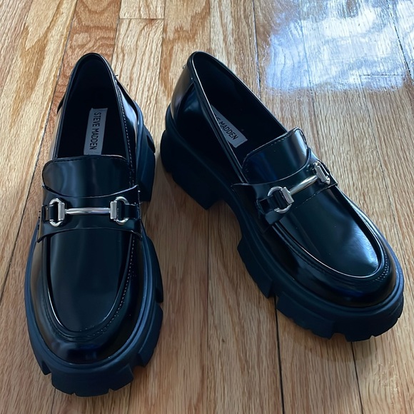 Steve Madden Trifecta Platform Lug Sole Loafers - Picture 2 of 6
